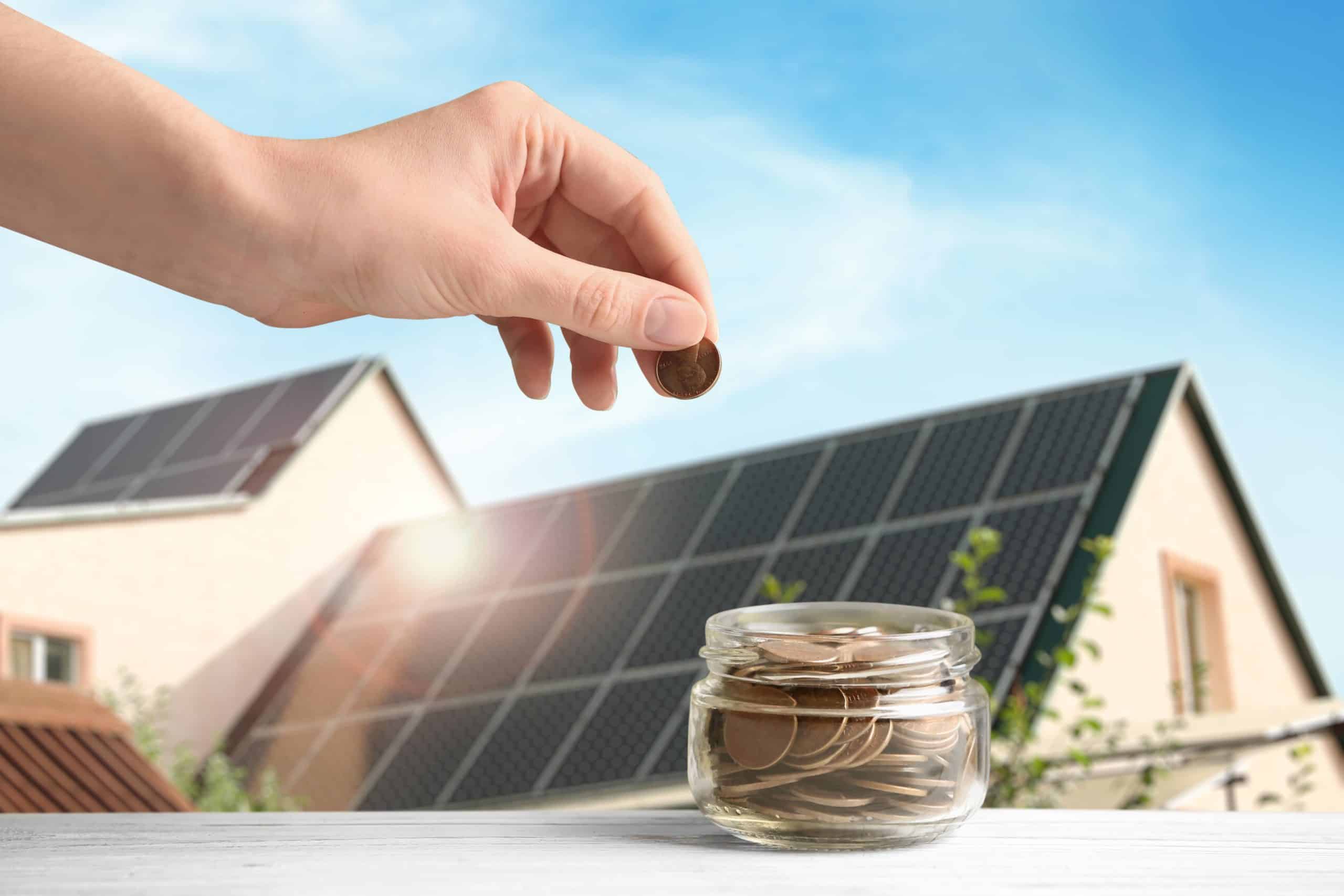 Solar panels help save money