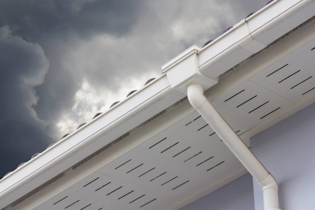 Durable material on seamless gutters