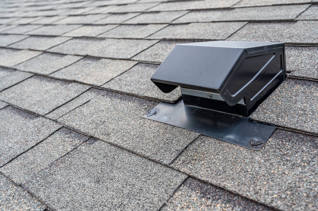 Roof exhaust fan vent