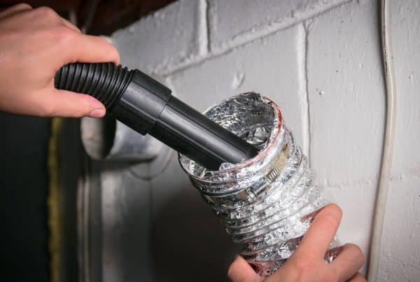 Vacuum a dryer vent hose