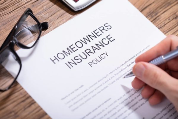 Homeowner's insurance policy cover page.