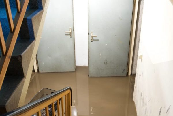 A flooded basement