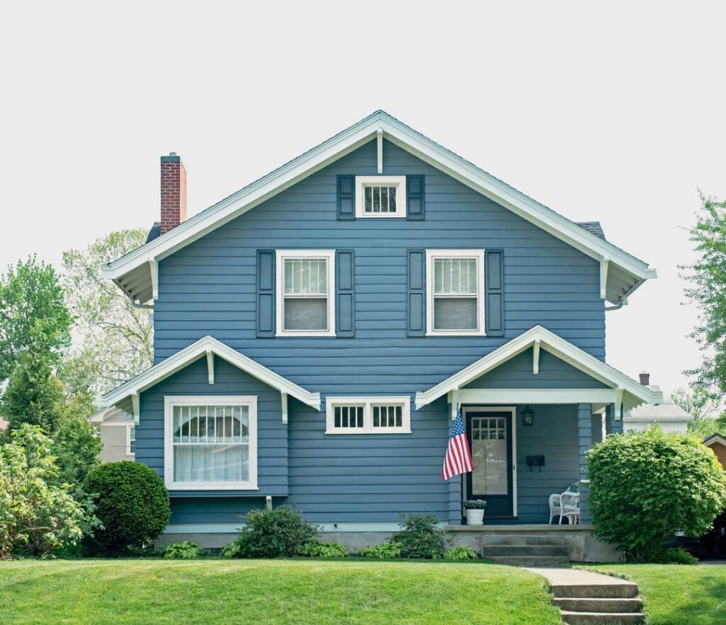 Trim trees in front of the windows of the home 