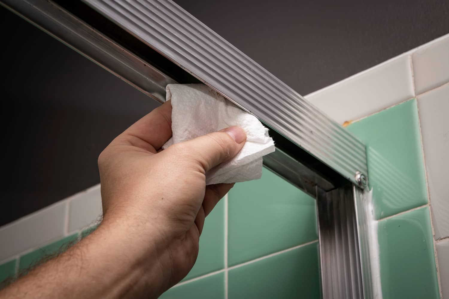 How to Clean Shower Door Tracks