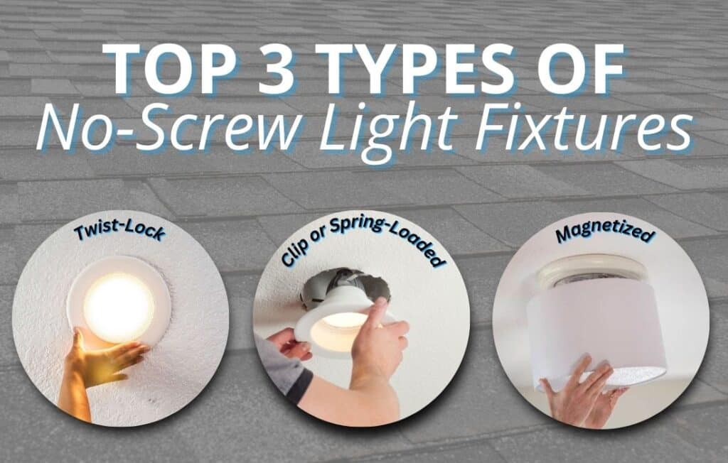 which type of no screw ceiling light cover do you have